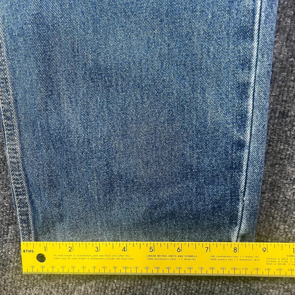Levi's 550 Jeans Men 39x29.5 Blue Denim Cotton Straight Leg Mid Rise Relaxed Fit